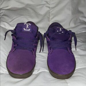 Terry Kennedy Supra Low Stacks Purple and Gum Skate Shoes
